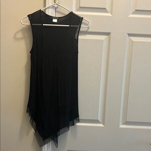VENUS Asymmetrical Black Dress